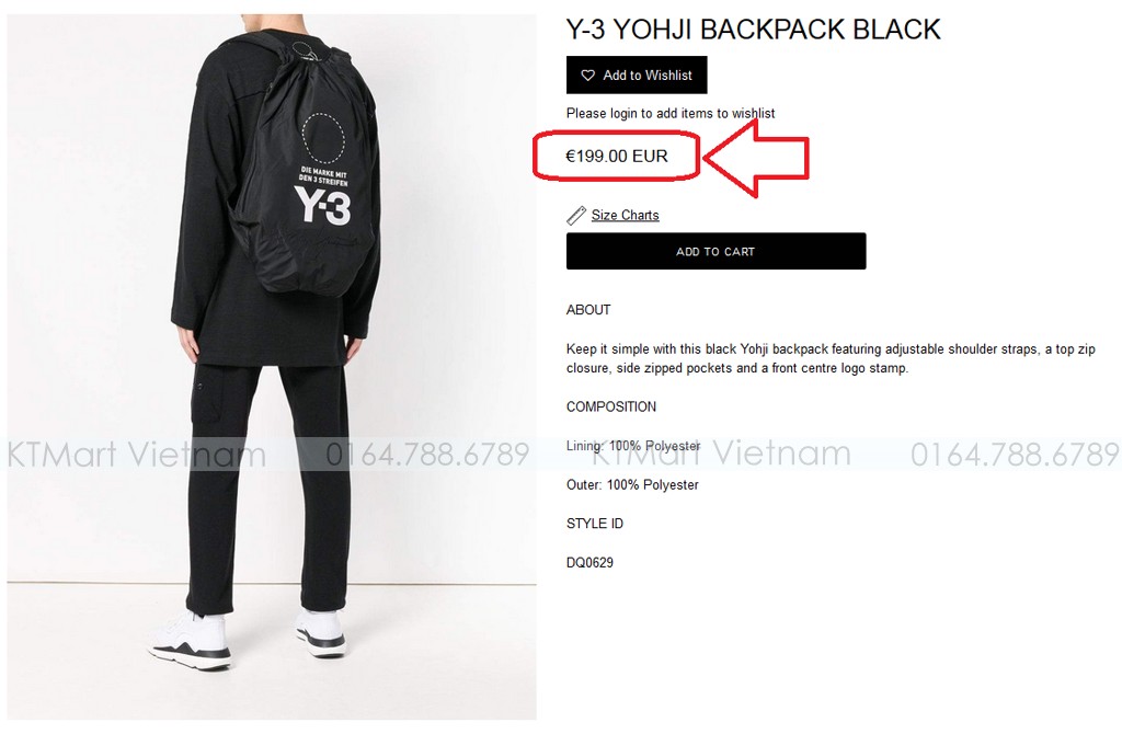 Y 3 Yohji Backpack Black Y 3 ktmart.vn 10