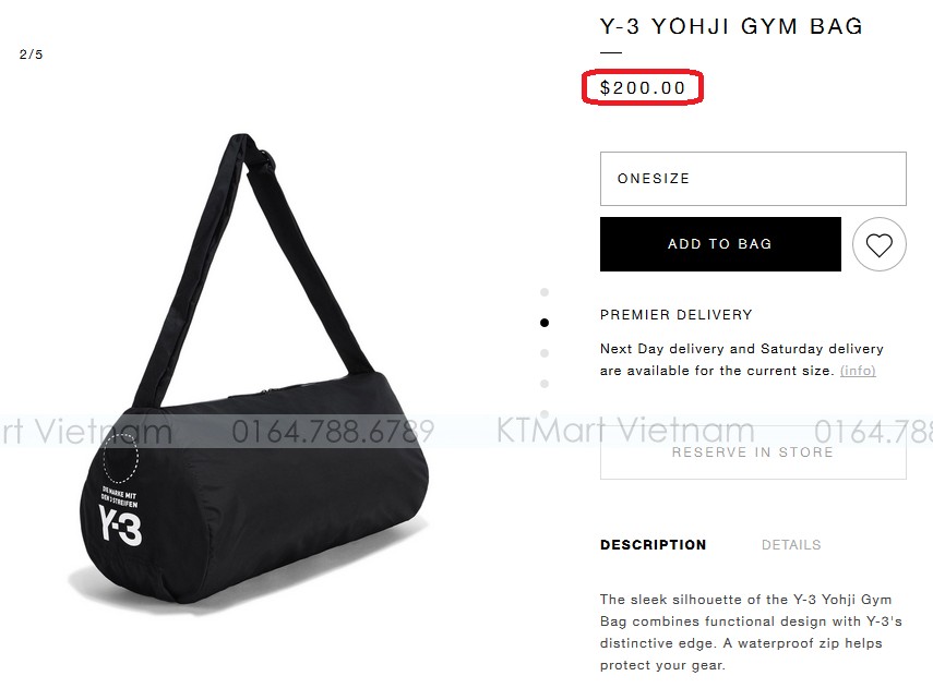 Y 3 Yohji Gym Bag Gym Bags Y3 ktmart.vn 7