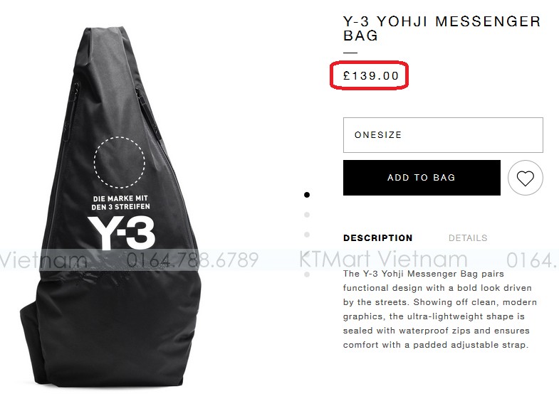 Y-3 Yohji Messenger Bag Y3 ktmart.vn 5