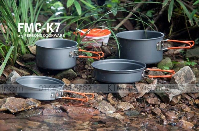 Fire Maple FMC-K7 Portable Aluminum Alloy Pot Sets Outdoor Cookware 2-4 Persons Cooking 710g Fire Maple ktmart.vn 2