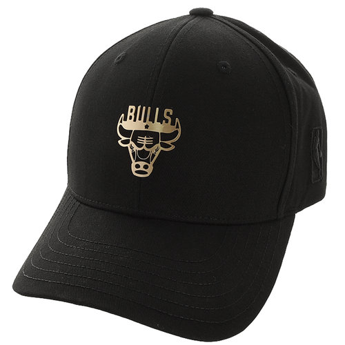 Mũ NBA Chicago Bulls Metal Team Logo Decoration Hard Curved Cap N185AP441P NBA