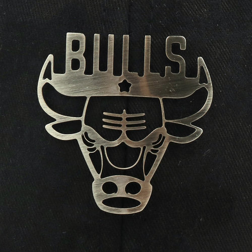 NBA Chicago Bulls Metal Team Logo Decoration Hard Curved Cap N185AP441P NBA ktmart.vn 7
