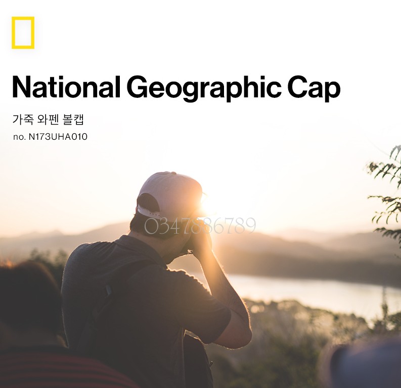 National Geographic Leather Waffle Ball Cap N173UHA010 National Geographic ktmart.vn 2