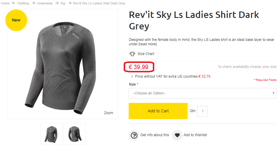 Rev’it Sky Ls Ladies Shirt Dark Grey Revit ktmart.vn 0