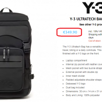 Y-3 Yohji Yamamoto Ultratech Bag in Black CD4693 Y 3 ktmart.vn 5