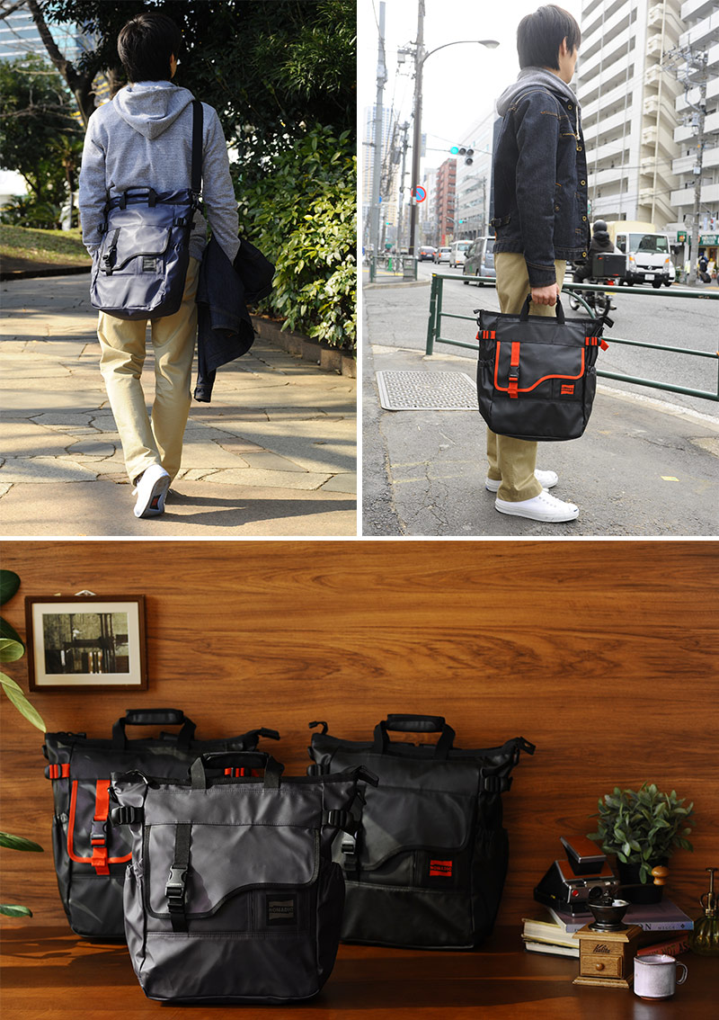 NOMADIC Tarpaulin 3 Way tote Bag TARPAULIN For Men Backpack 3 Way Bag Waterproof A4 Laptop Tablet ktmart.vn 2