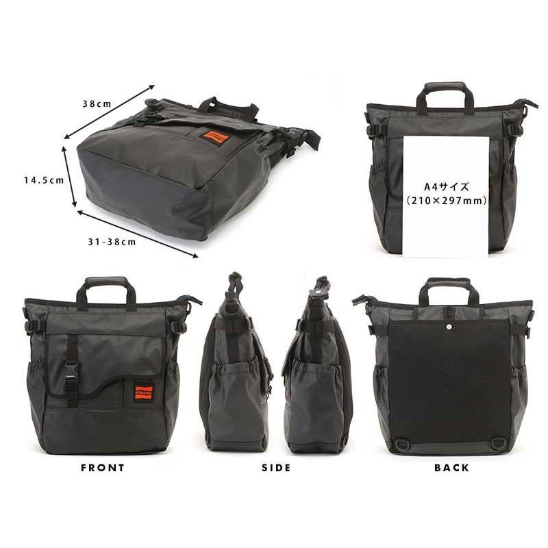 NOMADIC Tarpaulin 3 Way tote Bag TARPAULIN For Men Backpack 3 Way Bag Waterproof A4 Laptop Tablet ktmart.vn 9