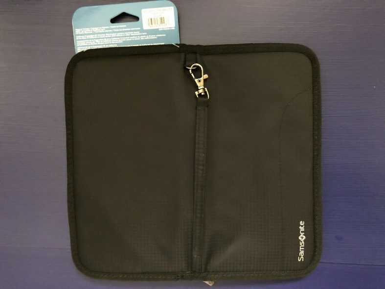 Samsonite RFID Zip Close Travel Wallet, Black KTMart