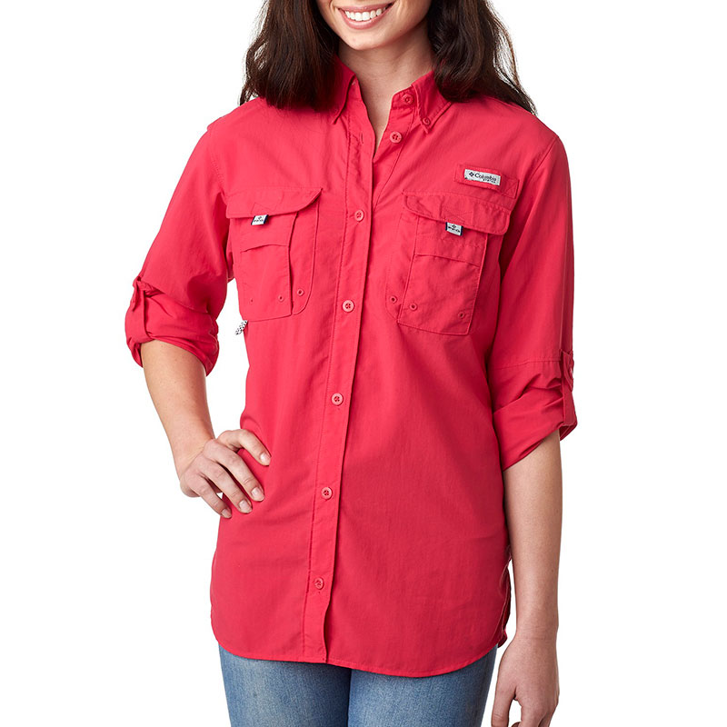 Women’s PFG Bahama™ Long Sleeve Shirt red