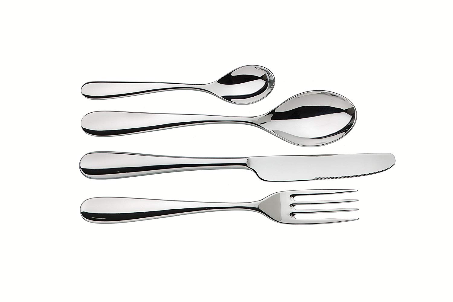 Alessi 4-Piece Nuovo Milano Cutlery Set Silver Alessi ktmart.vn 0