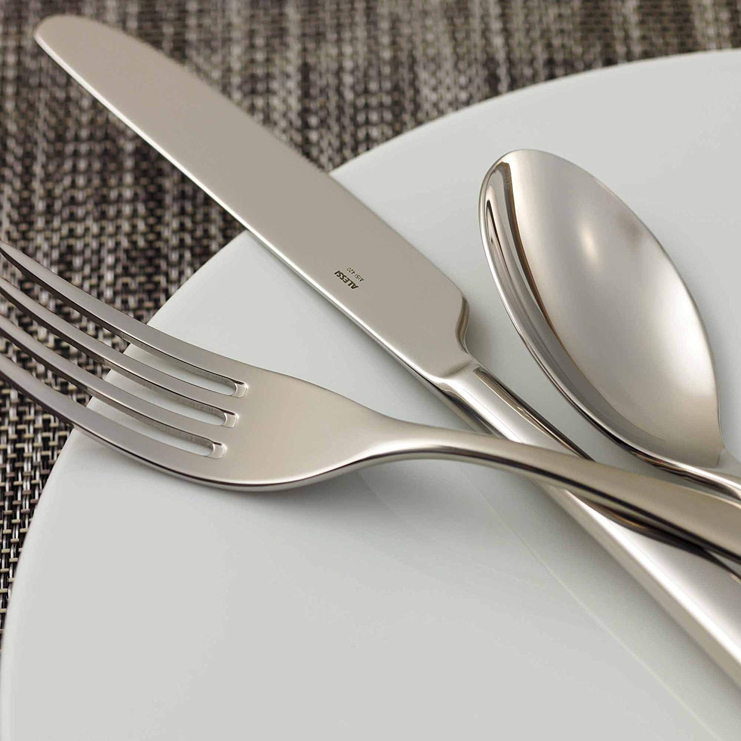 Alessi 4-Piece Nuovo Milano Cutlery Set Silver Alessi ktmart.vn 1