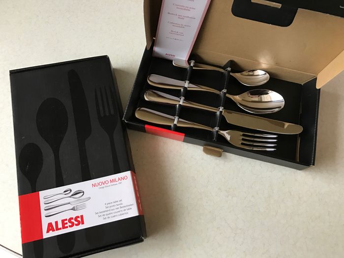 Alessi 4-Piece Nuovo Milano Cutlery Set Silver Alessi ktmart.vn 14