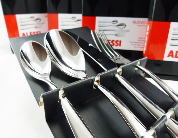 Alessi 4-Piece Nuovo Milano Cutlery Set Silver Alessi ktmart.vn 17