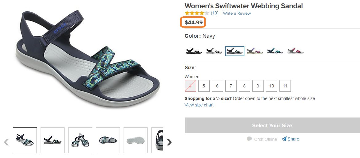 Crocs Women’s Swiftwater Webbing Sandal 204804 Crocs ktmart.vn 0