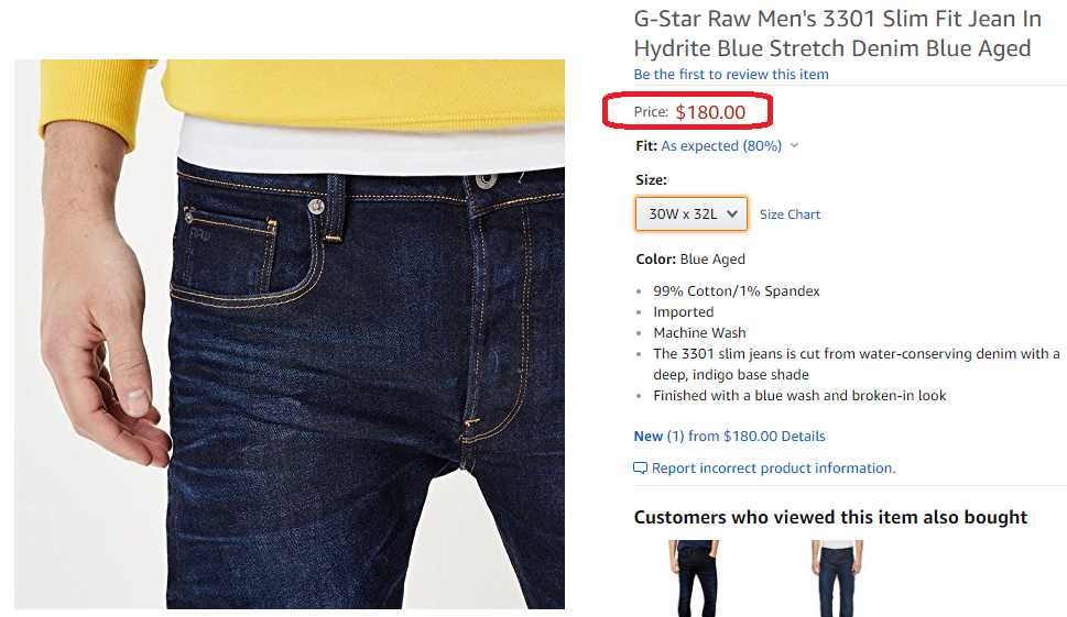 G-Star Raw Men’s 3301 Slim Fit Jean In Hydrite Blue Stretch Denim 51001 G Star ktmart.vn 16