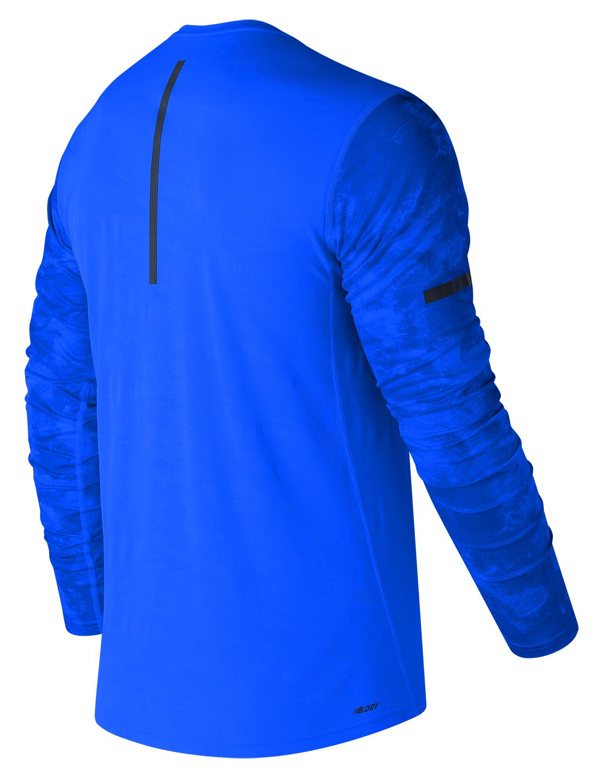 New Balance Max Intensity Long Sleeve Men’s 71049 Tops Performance Electric Blue with Atlantic I15c8536