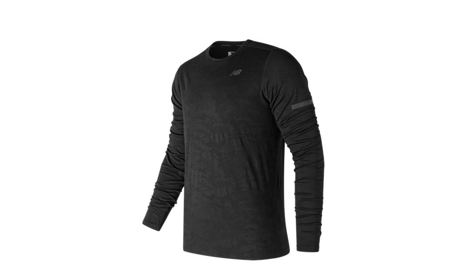 New Balance Max Intensity Long Sleeve Men’s 71049 Tops Performance Electric Blue with Atlantic I15c85365