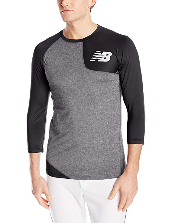 New Balance Men’s Asymmetrical Left Wicking Baseball Shirt size L