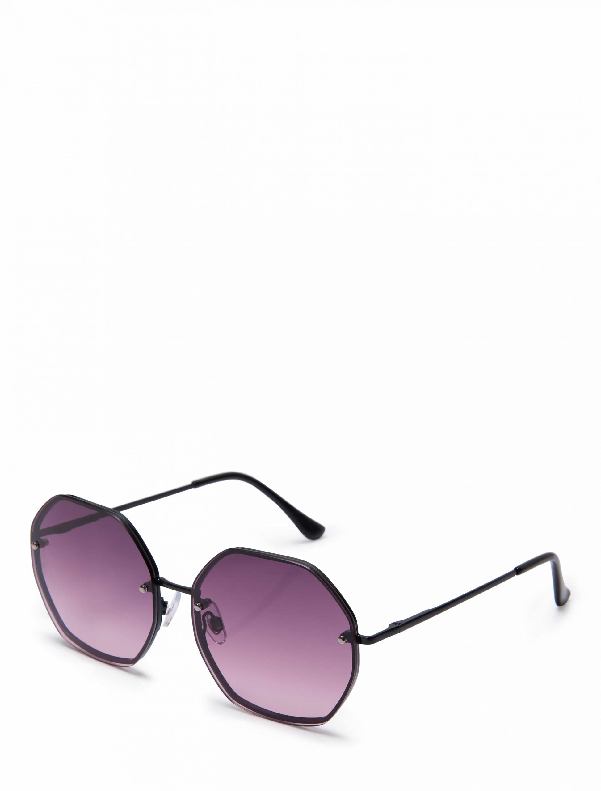 Scarlet Hexagonal Sunglasses