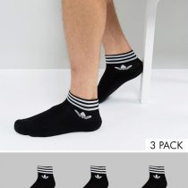 Adidas Originals 3 Pack Ankle Socks In Black AZ5523 Adidas ktmart.vn 0
