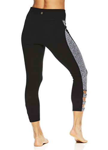 Gaiam-Womens-Om-Capri-Yoga-Pants-Performance-Spandex-Compression-Legging-Black-Twist-Small-0-1