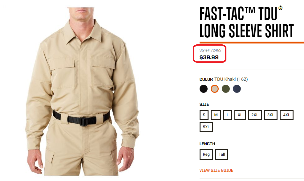 5.11 Tactical Fast-Tac™ TDU® Long Sleeve Shirt 72465 5.11 Tactical ktmart.vn 4