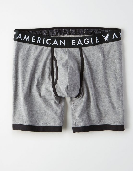 AEO Solid 6 Classic Boxer Brief, Glacier Gray 0235 American Eagle