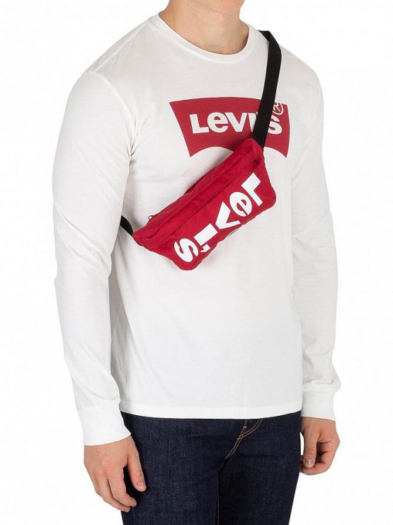 Levis Zip Closure Waist Bag Red 380070034 Levis Outdoor Online Store