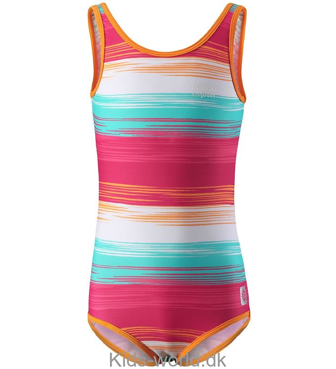 Áo bơi chống nắng Reima Swimsuit Sumatra – UV50 + – Pink Orange Stripe