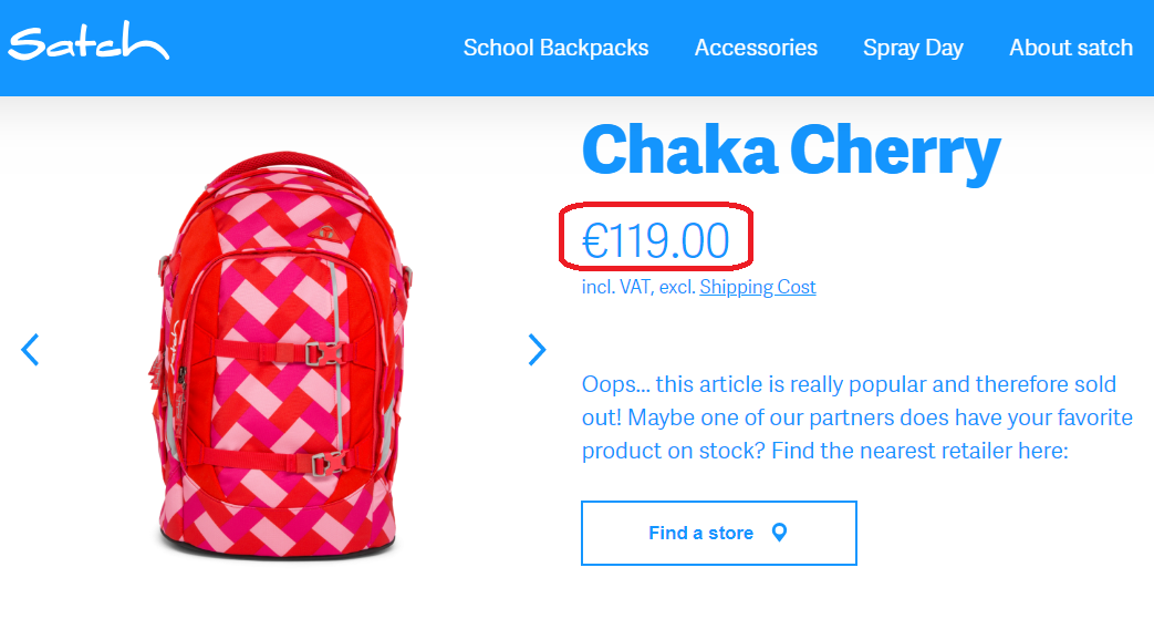 Satch Pack Chaka Cherry School Backpack SAT-SIN-001-9D0 Satch ktmart.vn 7