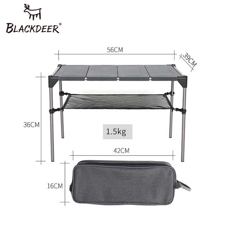 BLACKDEER Portable Folding Table Camping Hiking Desk Traveling Outdoor Picnic Aluminium Alloy Foldable Ultralight Outdoor Tools V918611124
