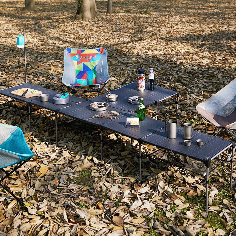BLACKDEER Portable Folding Table Camping Hiking Desk Traveling Outdoor Picnic Aluminium Alloy Foldable Ultralight Outdoor Tools V918611124 ktmart