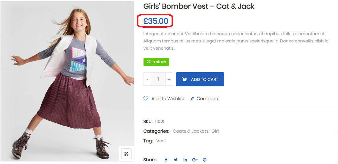 Cat & Jack Girls’ Bomber Vest Cat & Jack ktmart 3
