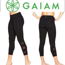 Gaiam Whitney Om Capri Yoga Leggings L2