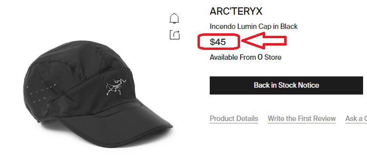 Arc’teryx Incendo Hat 15561 Arcteryx ktmart 0