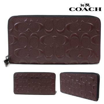 COACH long wallet men coach wallet F58113 mahogany2