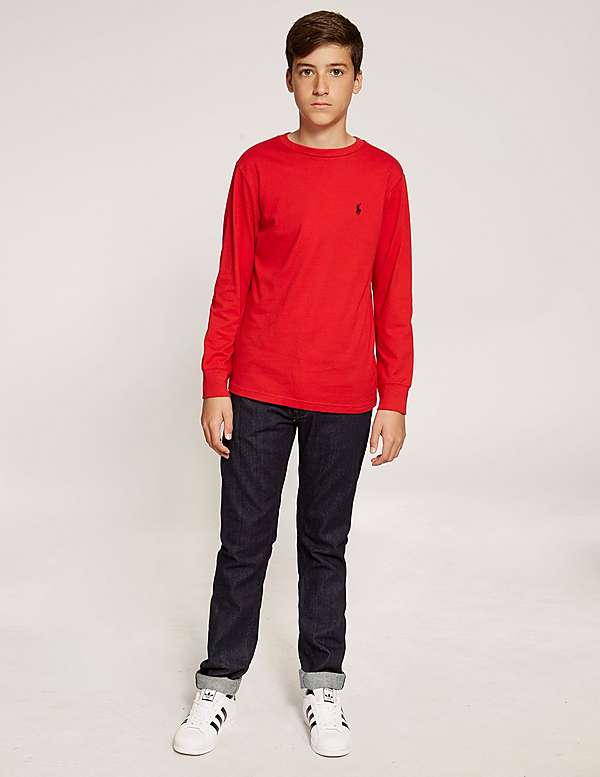 Polo Ralph Lauren Kids Long Sleeve T-Shirt Red V74g2594AB61 Polo Ralph Lauren ktmart 2