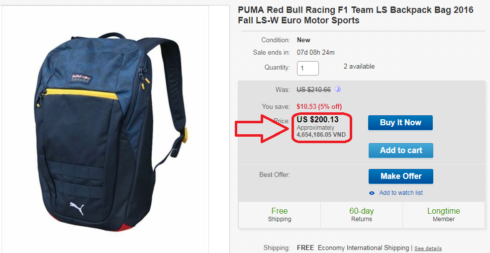 Puma Men’s Red Bull Racing Formula One Team Lifestyle Backpack Puma ktmart 5