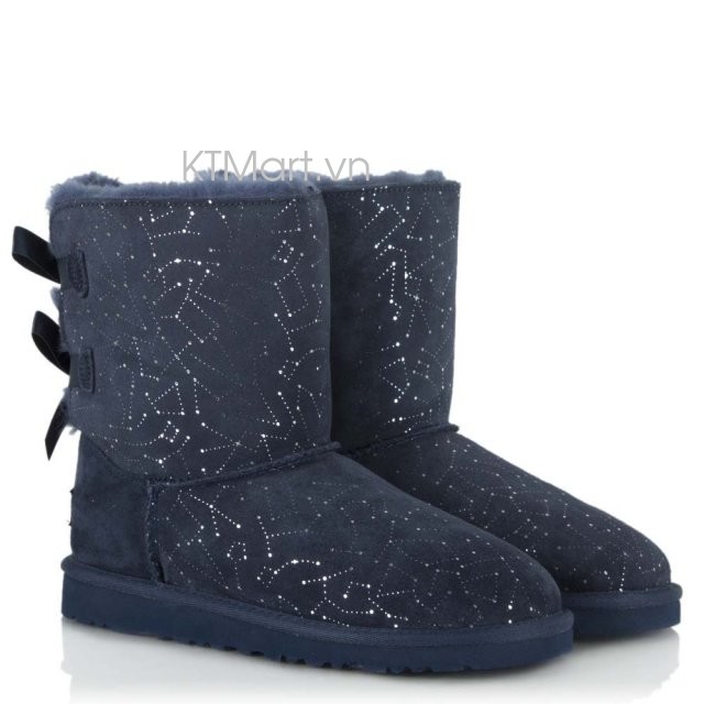 UGG Kid Bailey Bow Constellation Print Navy Classic Boot UGG