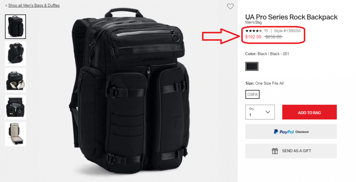 Under Armour Project Rock Duffle Bag Backpack Pro Dwayne Johnson