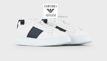 Emporio Armani Travel Essential Leather Sneakers Emporio Armani ktmart 1