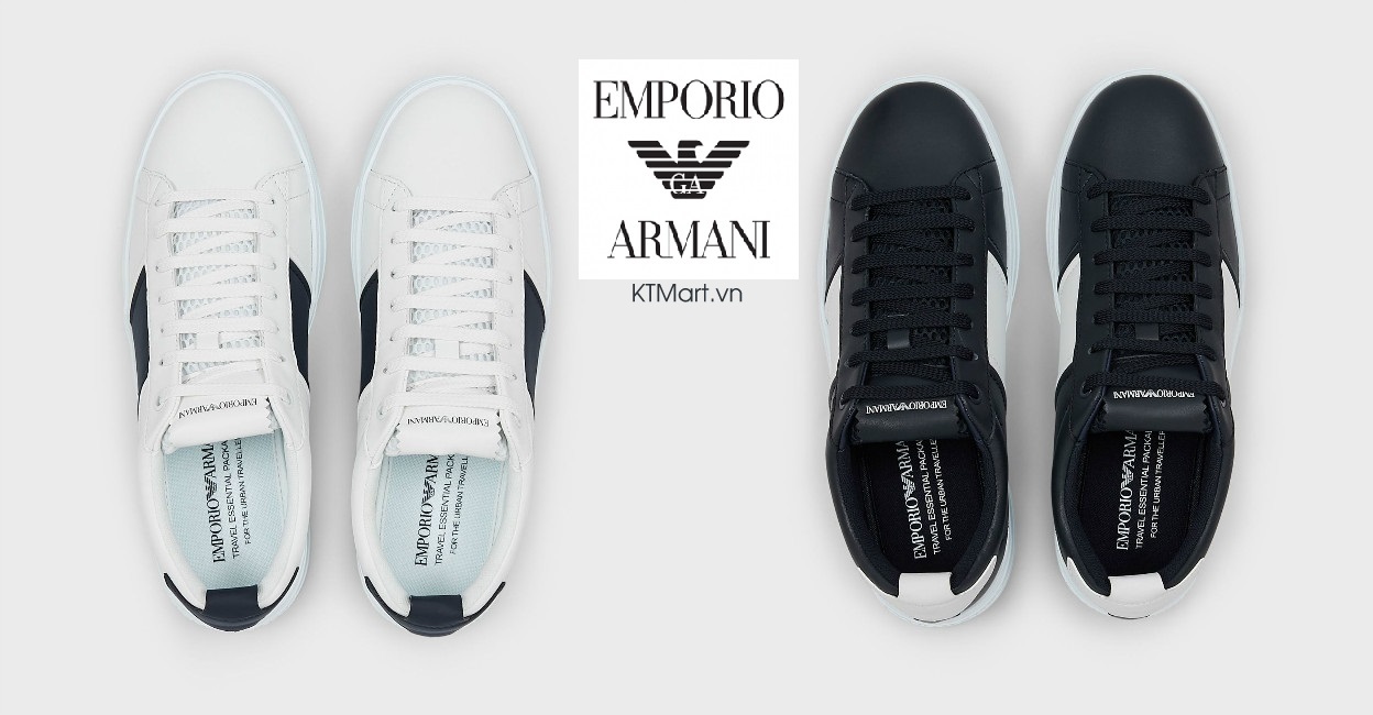 Emporio Armani Travel Essential Leather Sneakers Emporio Armani ktmart 12