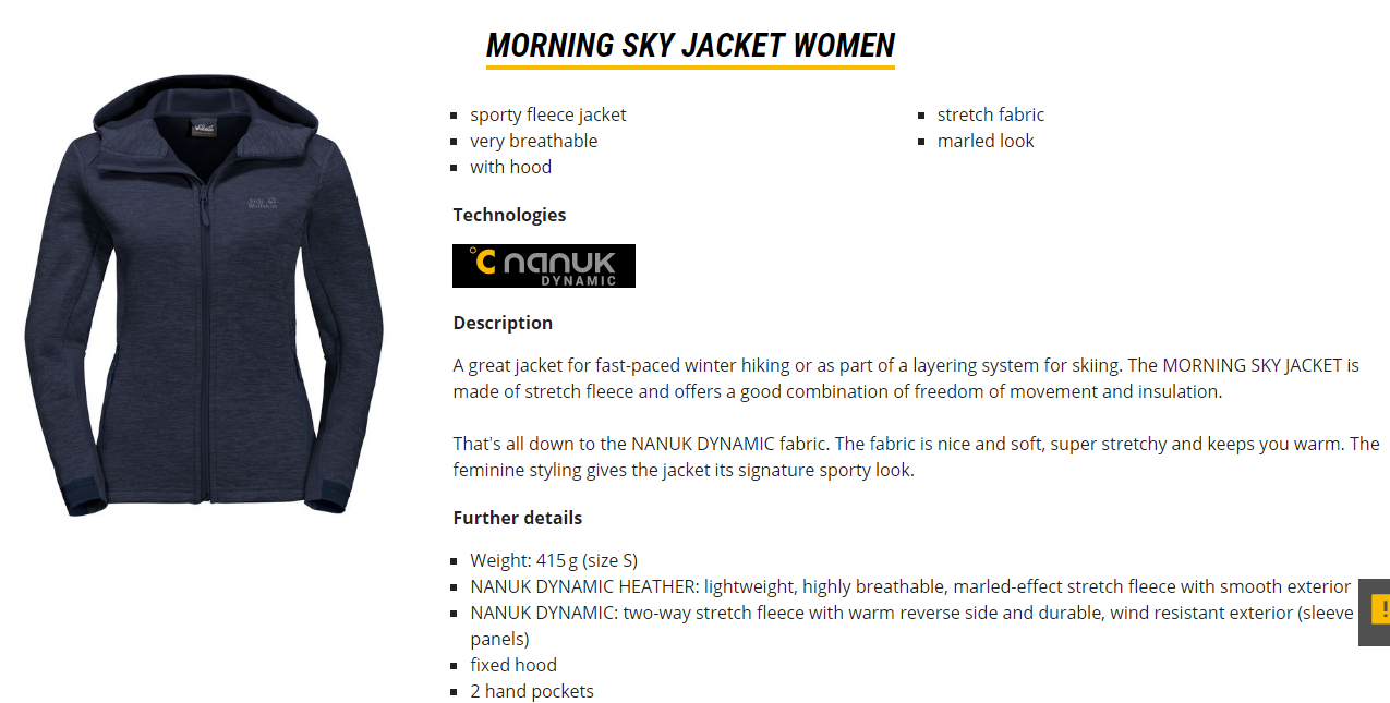 Jack Wolfskin Morning Sky Jacket Women 1706811 Jack Wolfskin ktmart 5