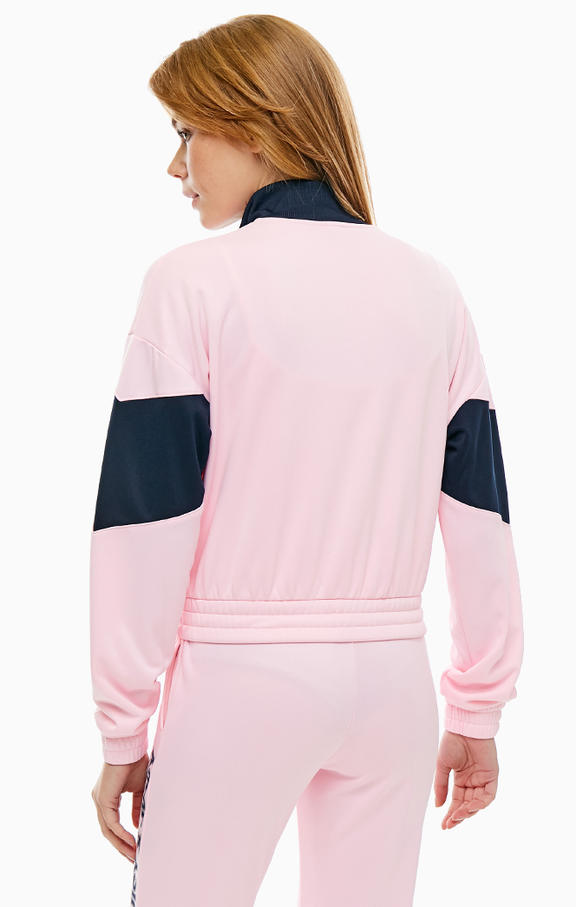 Juicy by Juicy Couture Cropped Pink Zipper Sweatshirt Juicy ktmart 1
