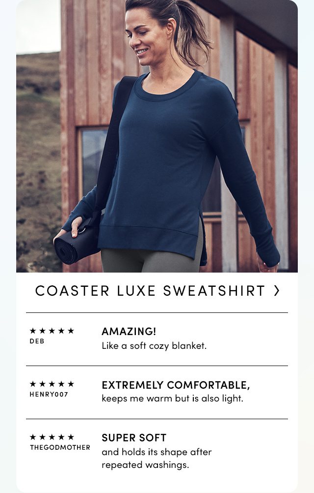 Coaster Luxe Sweatshirt Athleta