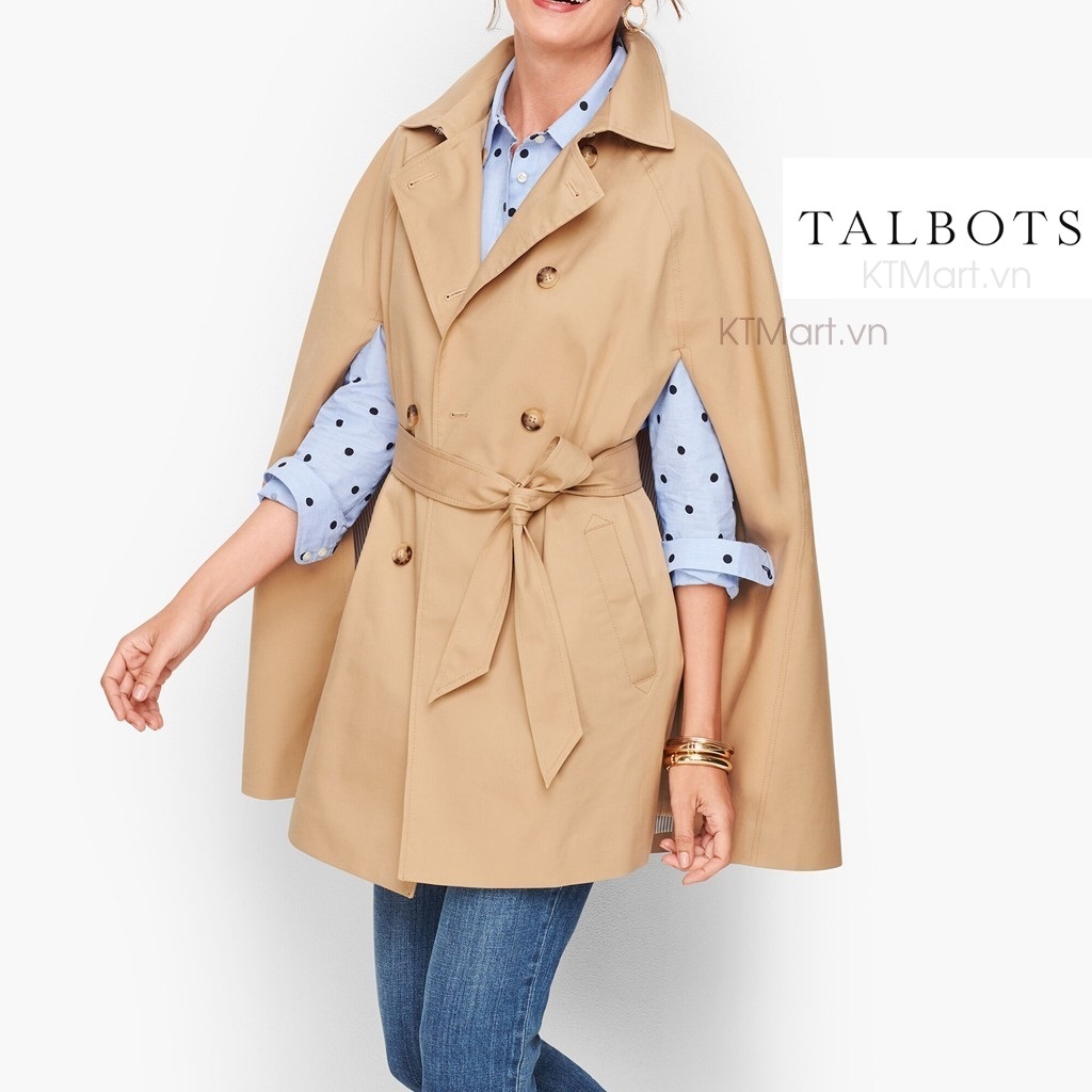 Talbots Belted Trench Cape 193031032 Talbots