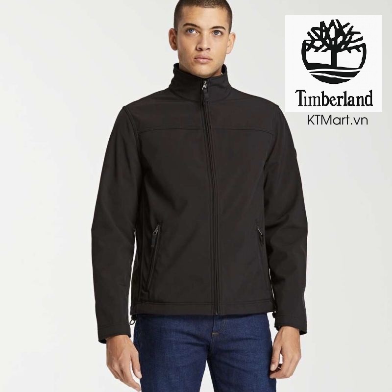 Timberland Men’s Elastic Plus Velvet Windproof Stand Collar Soft Shell Jacket A1OGG Timberland size S