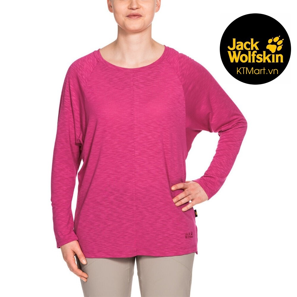 Áo thun Jack Wolfskin Women’s Travel Long Sleeve T-Shirt 1805601 size M US
