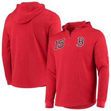 Majestic Red Authentic Collection Batting Practice Waffle Quarter-Zip Hoodie size S style aa422