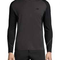 New Balance TMMT422 Men's Long Sleeve Cold Crew Black and Grey 2